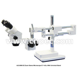Industrial Stereo Optical Microscope With Double Arm Pole Stand