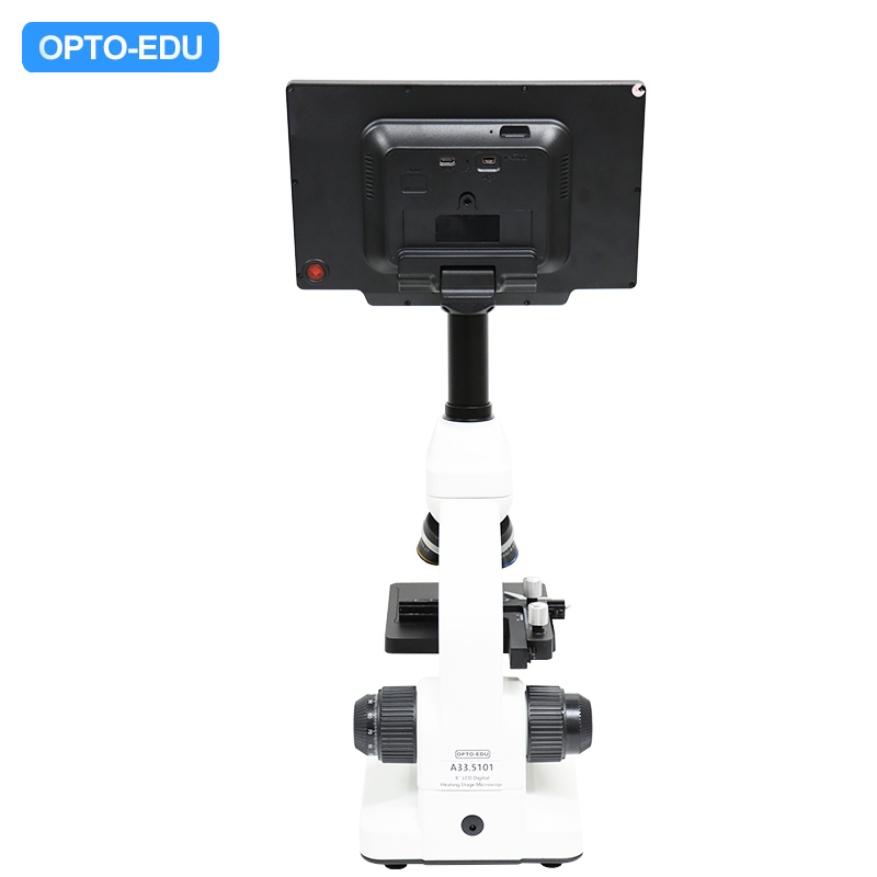 OPTO-EDU A33.5115 9" LCD Heating Stage Microscope with 40x~640x Optical Magnification and 60fps