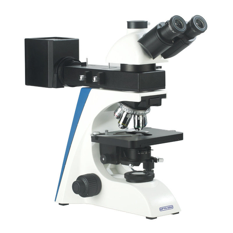 50 - 1000X Metallurgical Optical Microscope A13.2604-B Trinocular With Halogen Lamp